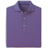 View Turtleson Sherman Stripe Performance Shirt Navy/Vintage Red