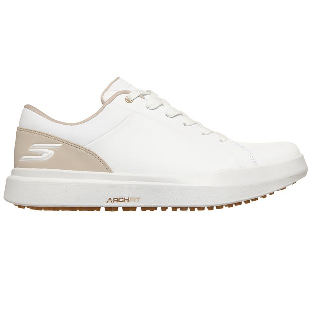 Skechers Go Golf Drive 6 Relaxed Fit Spikeless Golf Shoes - White/Natural - Size: 8.5 M