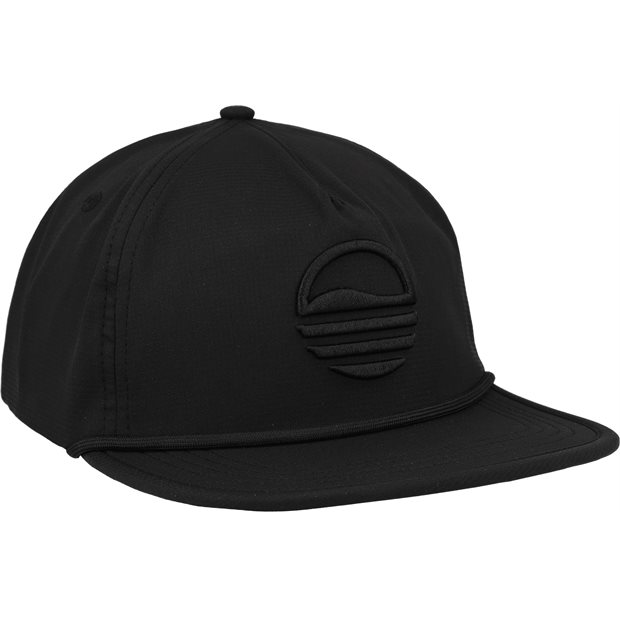 Sunday Golf Sundaze Crushable Rope Hat - Black/Black