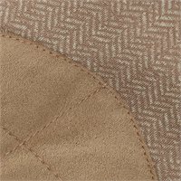 View Dunning William Herringbone 1/4 Zip Outerwear Tan