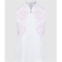 View Dunning Eilish Jersey Performance Sleeveless Shirt White/Mauve Desert