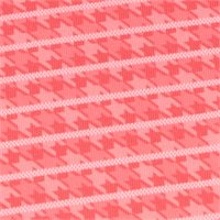 View Greg Norman ML75 Recycled Microlux Houndstooth Stripe Shirt Coral Cove