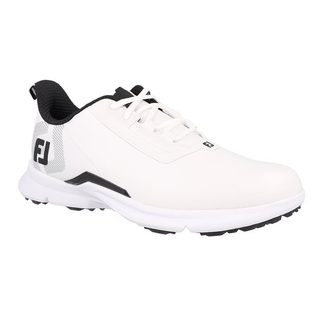 FootJoy FJ Fuel Previous Season Shoe Style Spikeless Golf Shoes - 55419 - White/White/Black - Size: 8.5 W