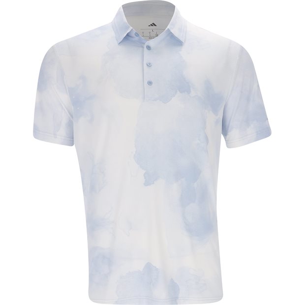 Adidas ULT365 Tour Printed Cool Feeling Polo Shirt - Wonder Blue/White - Size: L