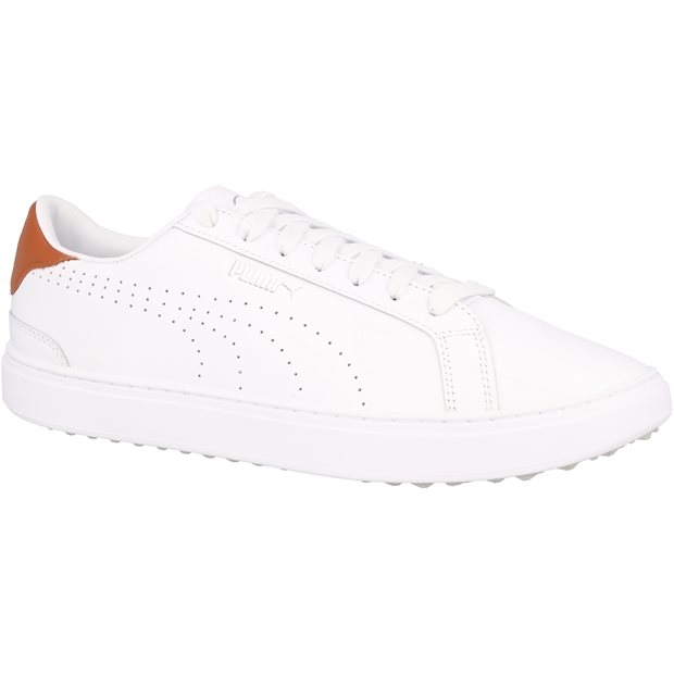 Puma Classic G Spikeless Golf Shoes - Puma White/Ash Gray - Size: 12 M