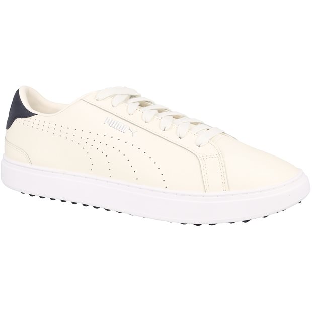 Puma Classic G Spikeless Golf Shoes - Warm White/Deep Navy - Size: 8.5 M