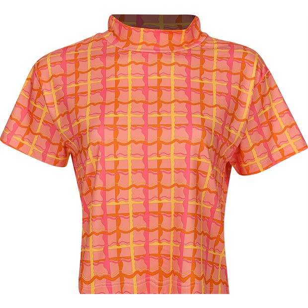 Puma PUMA X DANI DAZEY CLOUDSPUN Mock Neck Ladies Pullover - Pink Fruit - Size: S