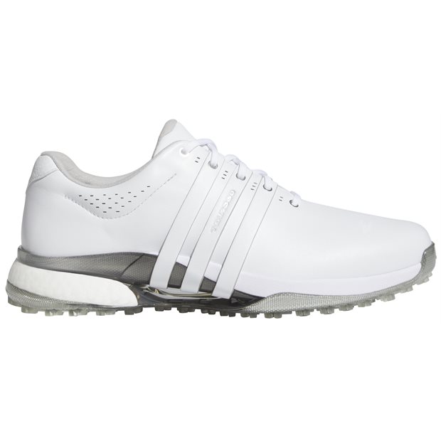 Adidas TOUR360 25 SL Spikeless Golf Shoes - FTWR White/Silver Metallic - Size: 9.5 W