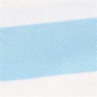 View FootJoy Youth Rugby Stripe Pique Previous Season Apparel Style Shirt Light Blue/White