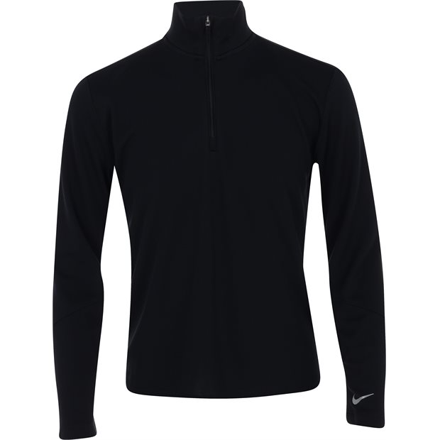 Nike Youth DF UV Multi Half Zip Top ESS Junior Pullover - Black/Reflective Silver - Size: XL