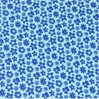 View FootJoy Allover Floral Lisle TF Shirt Blue/Aqua