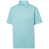 View FootJoy Allover Floral Lisle TF Previous Season Apparel Style Shirt Emerald/White