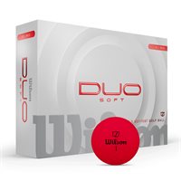 View Wilson Duo Soft Golf Ball Red
