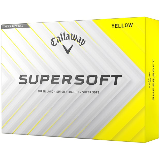 Callaway Supersoft 2025 Low Compression Golf Balls - Yellow