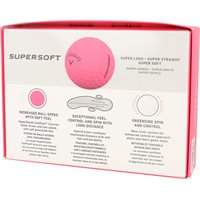 View Callaway Supersoft 2025 Golf Ball Pink