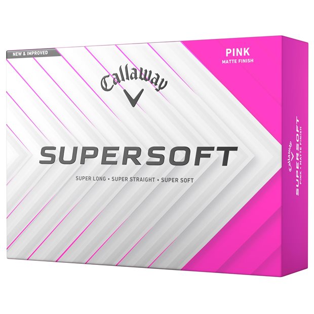 Callaway Supersoft 2025 Low Compression Golf Balls - Pink