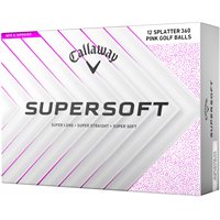 New Callaway Supersoft Splatter 2025 Red 1 Dozen Golf Balls at