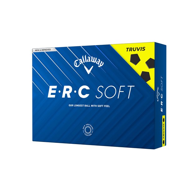Callaway ERC Soft w/ Truvis 2025 Low Compression Golf Balls - Yellow