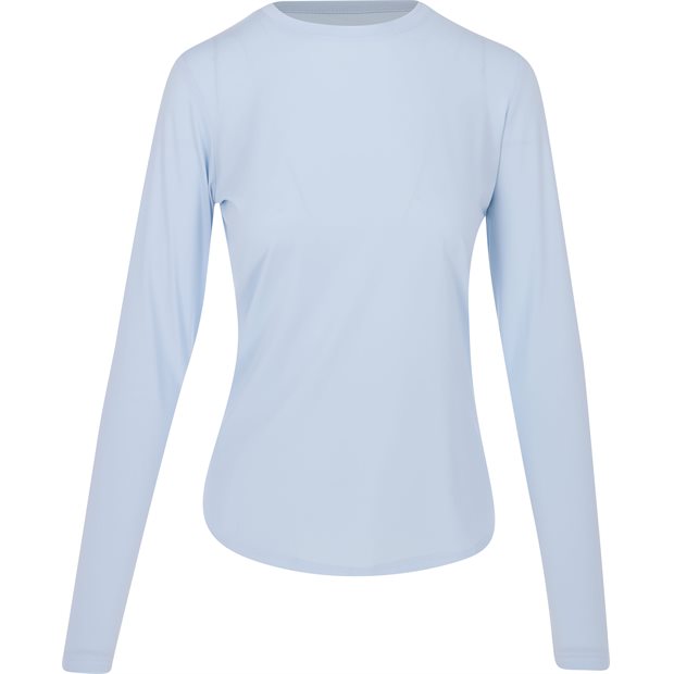 FootJoy Long Sleeve Sun Protection Crewneck Top Previous Season Apparel Style Ladies T-Shirt - Skyway - Size: M
