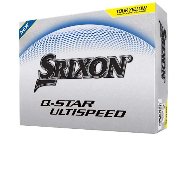Srixon Q-Star UltiSpeed Distance Golf Balls - Yellow