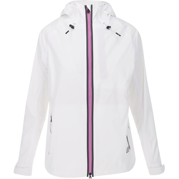 FootJoy Hydro Knit Ladies Jacket - White/Black/Berry - Size: XS