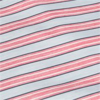 View FootJoy Heather Stripe Lisle Previous Season Apparel Style Shirt Skyway Heather/Pink Lemonade Heather