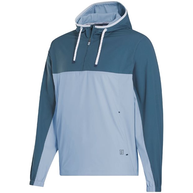 FootJoy TempoSeries Quarter Zip Hoodie Previous Season Apparel Style Jacket - Denim/Sky - Size: S