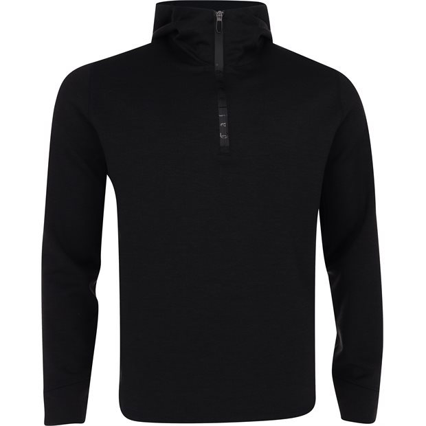 Callaway Midweight Aquapel Thermal Hooded Pullover - Black Heather - Size: L