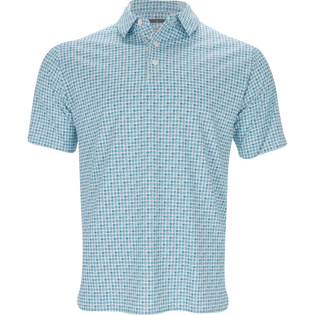 Callaway 18th Hole Food Print Polo Shirt - Bright White - Size: XL