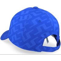 View J. Lindeberg Elo Printed Golf Hat Glitch Bridge Blue