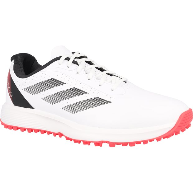 Adidas JR AdiZero ZG Junior Spikeless Golf Shoes - FTWR White/Lucid Red/Core Black - Size: 5 M