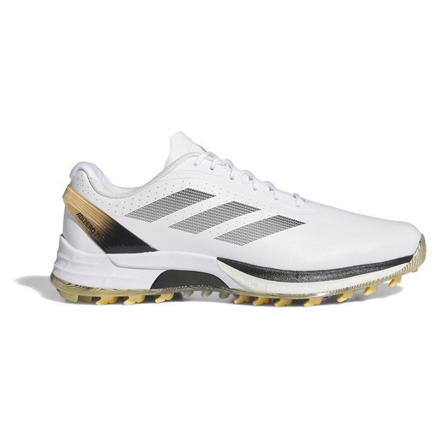 Adidas AdiZero ZG Spikeless Golf Shoes - White/Core Black/Ice Tangerine - Size: 12 (EU 46) M