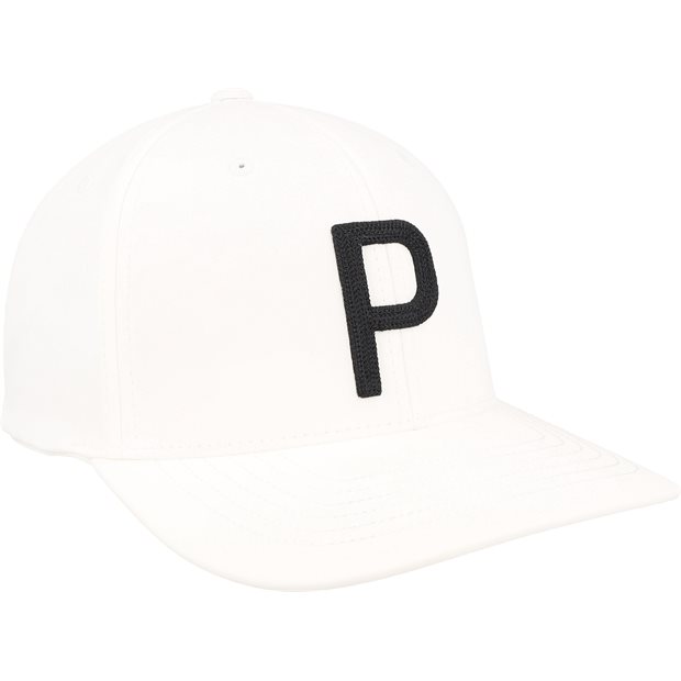 Puma Heritage P Golf Hat - White Glow/Puma Black