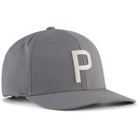 View Puma Heritage P Golf Golf Hat Shady Gray/Platino Silver