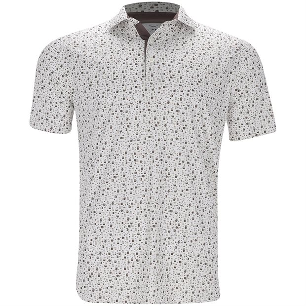 Puma Puma X AP Tea Time Polo Shirt - White Glow/Flat Bronze - Size: XL