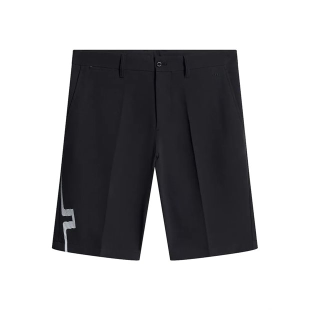 J. Lindeberg Heath Flat Front Shorts - Black - Size: 33w