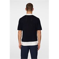 View J. Lindeberg Rue Knitted Shirt JL Navy