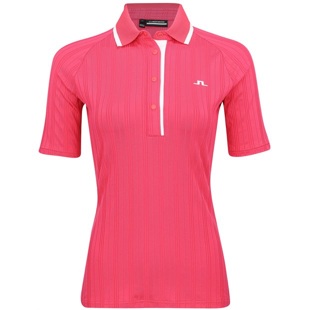 J. Lindeberg Mandy Ladies Polo Shirt - Azalea - Size: L
