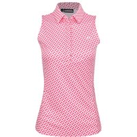 View J. Lindeberg Dena Print SL Shirt Tour Geo Pink