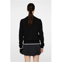 View J. Lindeberg Joanna Knitted Cardigan Sweater Black