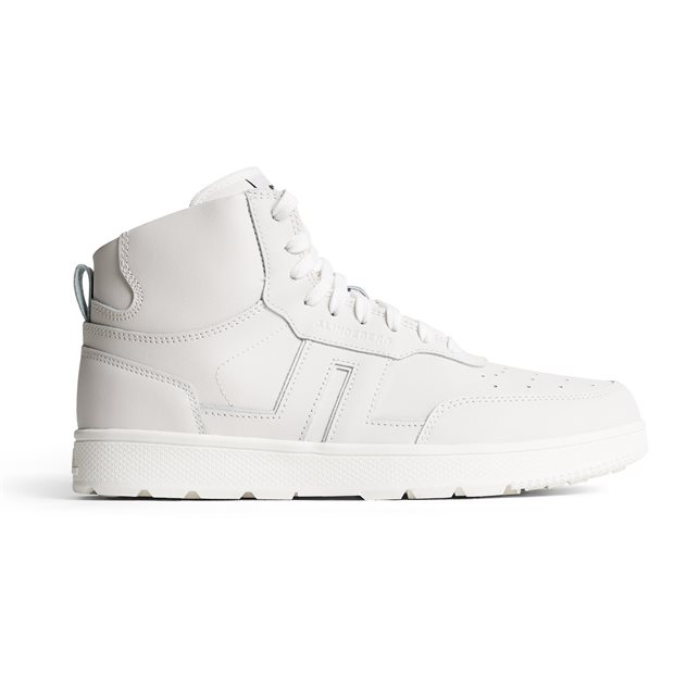 J. Lindeberg Ace High Top Golf Ladies Sneakerss - White - Size: 6/6.5 M