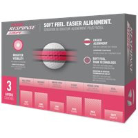 View TaylorMade Tour Response Stripe 25 Golf Ball Neon Pink