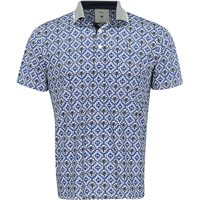 Puma Puma X PTC Tile Polo Shirt - White Glow/Deep Navy - Size: L