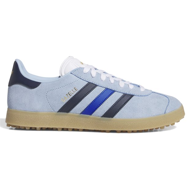 Adidas Gazelle Golf Spikeless Golf Shoes - Clear Sky/Night Indigo/Team Royal Blue - Size: M 9.5 / W 10.5 M