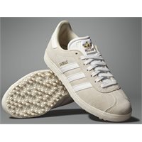 View Adidas Gazelle Spikeless Alumina/FTW White/Gold Metallic