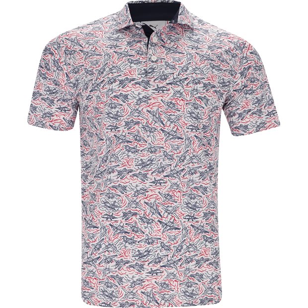 Puma Puma X Volition Jet Lines Polo Shirt - White Glow - Size: XL