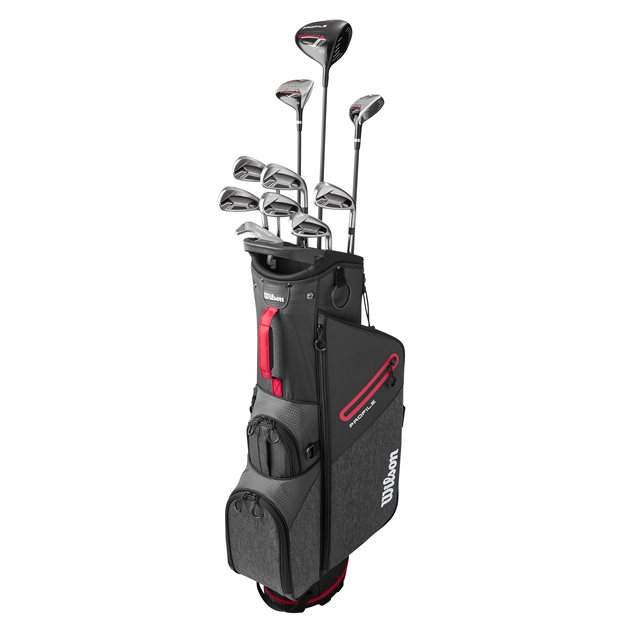 Wilson Profile Red Long with Stand Bag Club Set Golf Clubs