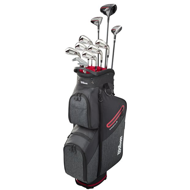 Wilson Profile Red with Cart Bag Club Set Golf Clubs