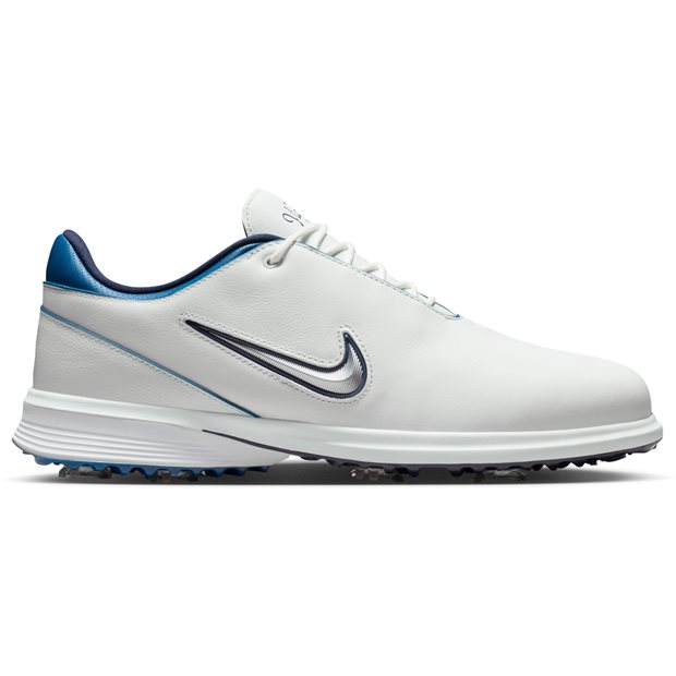 Nike Victory Tour 4 Golf Shoes - Summit White/Metallic Silver/Court Blue - Size: M 10.5 / W 12 M