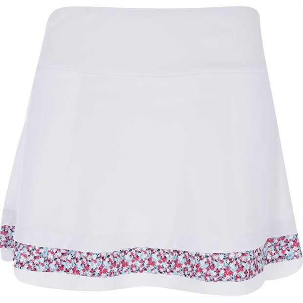 Ben Hogan 16 Inch 2 Tier CB Flouncy Ladies Skort - Bright White - Size: M